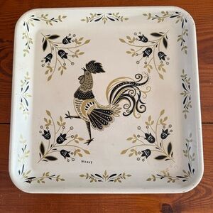 Vintage Rooster Decorative Tray by Maxey